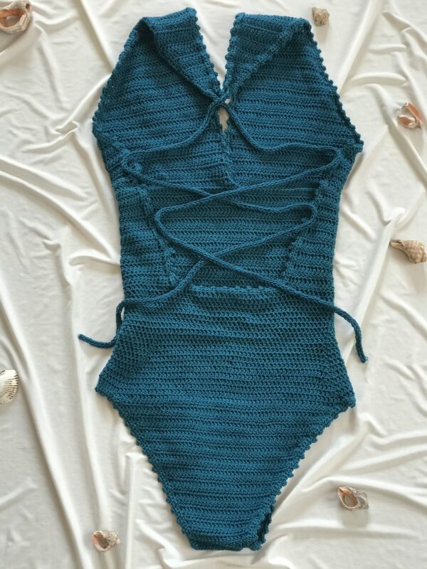 Tide Lace-Up One-Piece Swimsuit - Image 2