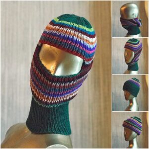 Transformable Stripe Balaclava