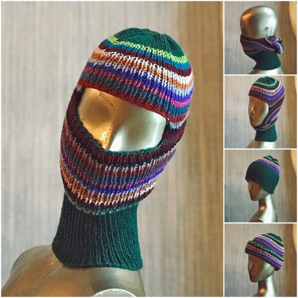 Transformable Stripe Balaclava