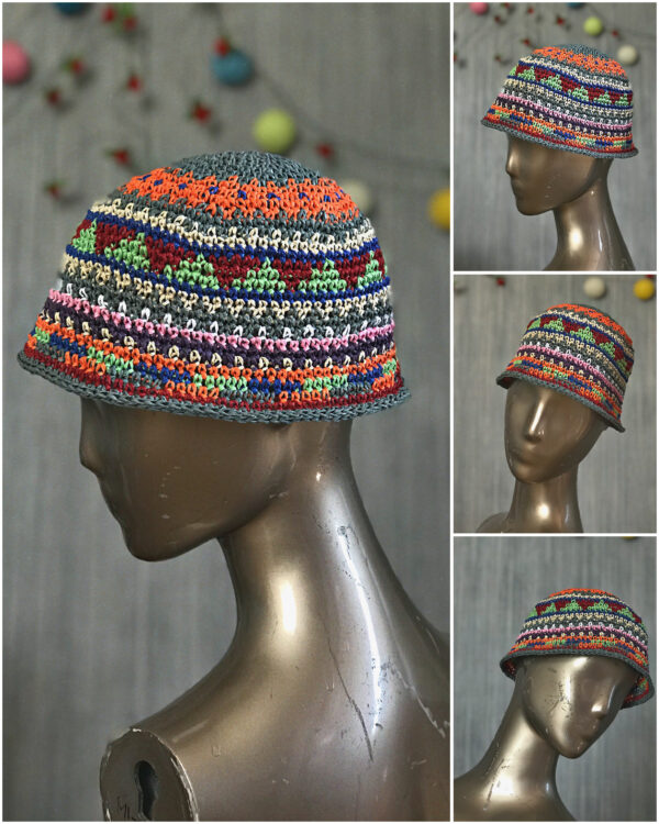 Retro Mosaic Bucket Hat