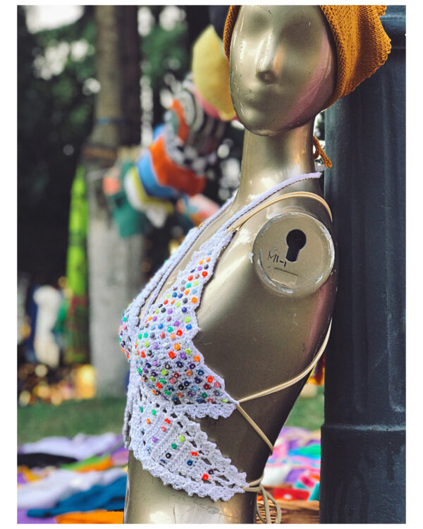 Butterfly Beaded Halter Top - Image 6