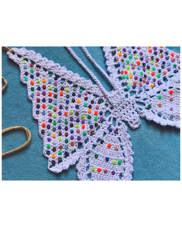 Butterfly Beaded Halter Top - Image 3