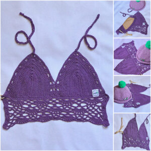Lavender Lace Crochet Top