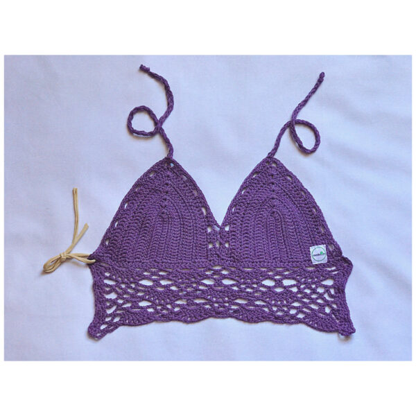 Lavender Lace Crochet Top - Image 7