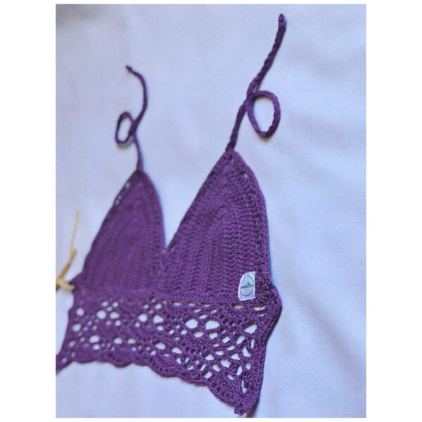Lavender Lace Crochet Top - Image 5