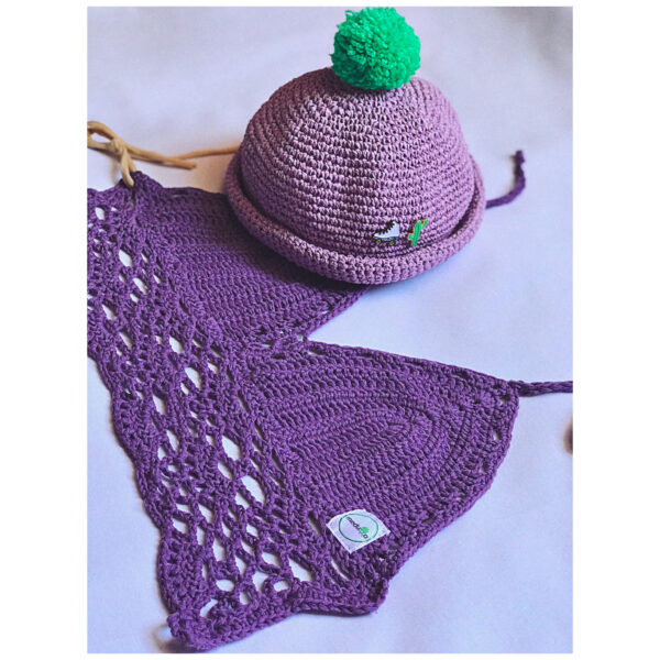 Lavender Lace Crochet Top - Image 3
