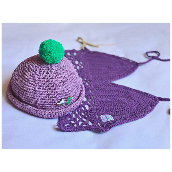 Lavender Lace Crochet Top - Image 2