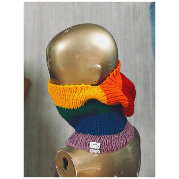 Rainbow Ribbed Balaclava - Image 5