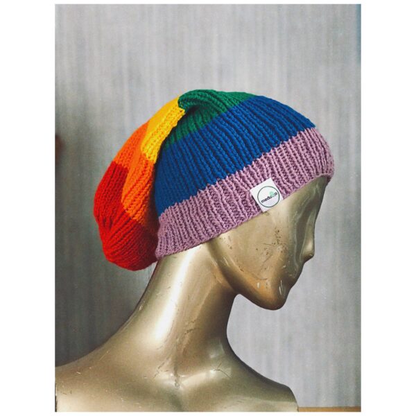 Rainbow Ribbed Balaclava - Image 3