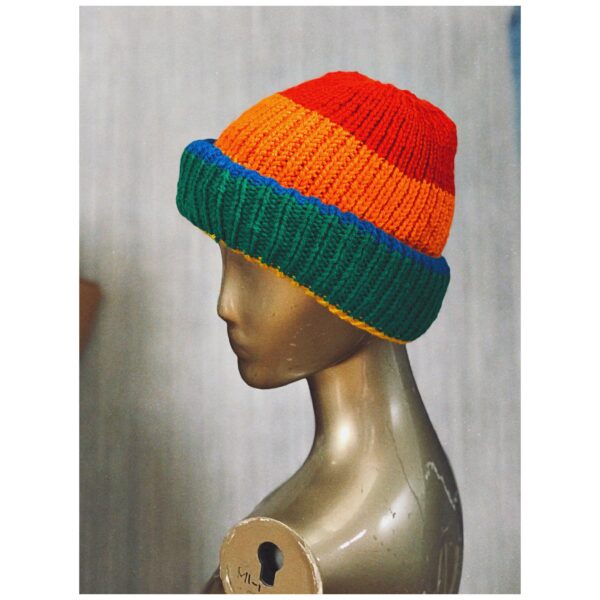 Rainbow Ribbed Balaclava - Image 2