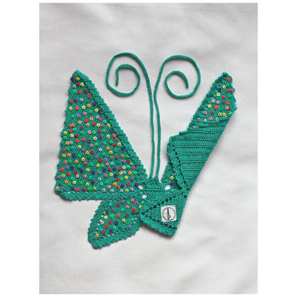 Sequin Beaded Butterfly Crochet Tops - Image 6